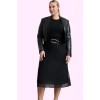 Kadın Örme Mesh Kumaş Leopar Desenli Midi Etek Rahat Günlük Stil Yaz Aylarının Vazgeçilmezi