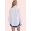 Kadın Oversize Büzgülü Kol Uzun Gömlek Düz Desen Terrycotton İş Ve Günlük Kaliteli Malzeme