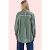 Kadın Oversize Çizgili Pamuklu Gömlek Renk Günlük Kullanım İçin Rahat Yaz Aylarının Vazgeçilmezi