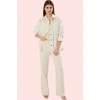Kadın Oversize Denim Gömlek Nakışlı Desen Pamuk Günlük Stil Hafta Sonu Yaz Aylarının Vazgeçilmezi