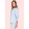 Kadın Oversize Dokuma Gömlek Günlük Ve İş Stilleri İçin Hafta Sonu Yaz Aylarının Vazgeçilmezi