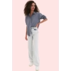 Kadın Oversize Dokuma Gömlek Günlük Ve İş Stilleri İçin Hafta Sonu Yaz Aylarının Vazgeçilmezi