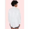 Kadın Oversize Dokuma Gömlek Günlük Ve İş Stilleri İçin Hafta Sonu Yaz Aylarının Vazgeçilmezi