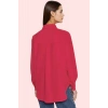 Kadın Oversize Dokuma Gömlek Günlük Ve İş Stilleri İçin Hafta Sonu Yaz Aylarının Vazgeçilmezi