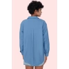 Kadın Oversize Dokuma Gömlek Günlük Ve İş Stilleri İçin Hafta Sonu Yaz Aylarının Vazgeçilmezi