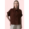 Kadın Oversize Gömlek Yaka Kısa Kollu Pamuklu Günlük Kullanım Hafta Sonu Dayanıklı Malzeme