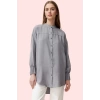 Kadın Oversize Keten Aerobin Dokuma Gömlek Ramadan Koleksiyonu Günlük Stil Kaliteli Malzeme