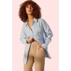 Kadın Oversize Keten Gömlek Şık Gece Kombinleri İçin Günlük Kullanım Yaz Aylarının Vazgeçilmezi