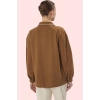 Kadın Oversize Keten Görünümlü Gömlek Uzun Kollu Günlük Stil Hafta Sonu Yaz Aylarının Vazgeçilmezi