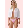 Kadın Oversize Keten Görünümlü Yazlık Crop Gömlek Rahat ve Şık Günlük Stil Kaliteli Malzeme