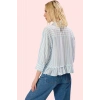 Kadın Oversize Pamuk Gömlek Çizgili Dokuma Terrycotton Kumaş Rahat Yaz Aylarının Vazgeçilmezi