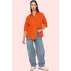 Kadın Oversize Pamuklu Dokuma Gömlek Basic Kalıp Günlük Kullanım İçin Yaz Aylarının Vazgeçilmezi