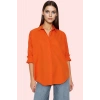 Kadın Oversize Pamuklu Dokuma Gömlek Basic Kalıp Günlük Kullanım İçin Yaz Aylarının Vazgeçilmezi