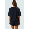 Kadın Oversize Pamuklu Şortlu Takım Rahat Yazlık Mükemmel Uyum Modern Stil Kullanım