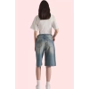 Kadın Pamuk Denim Bermuda Şort Normal Bel Geniş Paça Yazlık Günlük Yaz Aylarının Vazgeçilmezi