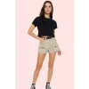 Kadın Pamuk Denim City Short Şort Renk Günlük ve Rahat Kombinler İçin Yaz Aylarının Vazgeçilmezi