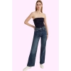 Kadın Pamuk Denim Jean Pantolon Yüksek Bel Geniş Paça Günlük Tarz Yaz Aylarının Vazgeçilmezi