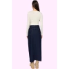 Kadın Pamuk Denim Maxi Etek Düz Desen Normal Bel Casual Stil Günlük Kullanım Modern Tasarım