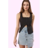 Kadın Pamuk Denim Mini Etek A line Günlük Kullanım İçin Hafta Sonu Yaz Aylarının Vazgeçilmezi