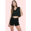 Kadın Pamuk Denim Mini Şort Care Koleksiyonu Yazlık Casual Günlük Kullanım Kaliteli Malzeme