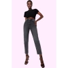 Kadın Pamuk Denim Mom Jean Pantolon Yüksek Bel Regular Boy Günlük Kullanım Kaliteli Malzeme