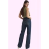 Kadın Pamuk Denim Pantolon Geniş Paça Rahat Kalıp Günlük Hafta Sonu Yaz Aylarının Vazgeçilmezi