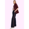 Kadın Pamuk Denim Pantolon Yüksek Bel Geniş Paça Günlük ve Rahat Yaz Aylarının Vazgeçilmezi
