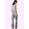 Kadın Pamuk Denim Pantolon Yüksek Bel Wide Leg Günlük ve Şık Kombinler Yaz Aylarının Vazgeçilmezi