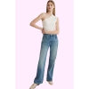 Kadın Pamuk Denim Pantolon Yüksek Bel Wide Leg Günlük ve Şık Kombinler Yaz Aylarının Vazgeçilmezi