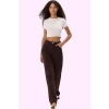 Kadın Pamuk Denim Pantolon Yüksek Bel Wide Leg Model Tüm Sezon Günlük Kullanım Özel Günler
