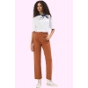 Kadın Pamuk Denim Pantolon Yüksek Belli Straight Günlük Kullanım Yaz Aylarının Vazgeçilmezi