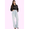 Kadın Pamuk Denim Regular Jean Pantolon Düz Desen Günlük Kombinler Yaz Aylarının Vazgeçilmezi