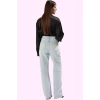 Kadın Pamuk Denim Regular Jean Pantolon Düz Desen Günlük Kombinler Yaz Aylarının Vazgeçilmezi