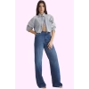 Kadın Pamuk Denim Wide Leg Pantolon Günlük Kullanım İçin Rahat Kalıp Yaz Aylarının Vazgeçilmezi