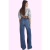 Kadın Pamuk Denim Wide Leg Pantolon Günlük Kullanım İçin Rahat Kalıp Yaz Aylarının Vazgeçilmezi