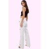 Kadın Pamuk Denim Wide Leg Pantolon Normal Bel Düz Desen Rahat Günlük Kullanım Özel Günler