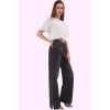 Kadın Pamuk Denim Yüksek Bel Wide Leg Pantolon Casual Stil Günlük Kullanım Kaliteli Malzeme