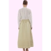 Kadın Pamuk Polyester Maxi Kloş Etek Dantel Detaylı Tüm Sezon Günlük Kullanım Modern Tasarım