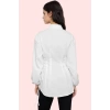 Kadın Pamuk Polyester Terrycotton Kumaş Gömlek Düz Desen Yaka Fitted Kalıp Günlük Şıklık Hafta Sonu