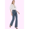 Kadın Pamuklu Baskılı Denim Wide Leg Pantolon Günlük Şıklık Hafta Sonu Yaz Aylarının Vazgeçilmezi