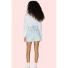 Kadın Pamuklu Baskılı Kiraz Desenli Denim City Short Şort Rahat Günlük Kullanım Hafta Sonu
