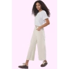 Kadın Pamuklu Denim Culotte Pantolon Yüksek Bel Geniş Paça Günlük Kombinler Modern Tasarım