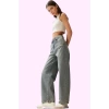 Kadın Pamuklu Denim Wide Leg Pantolon Düşük Bel Günlük Stil Hafta Sonu Yaz Aylarının Vazgeçilmezi