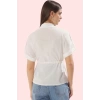 Kadın Pamuklu Gömlek Önden Bağlama Detaylı Rahat Günlük Stil Hafta Sonu Yaz Aylarının Vazgeçilmezi