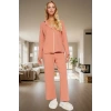 Kadın Pamuklu Örme Pijama Takımı Renk Rahat Kalıp Seçkin Malzeme Yüksek Kalite Özenle Seçilmiş