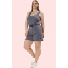 Kadın Pamuklu Örme Şort Büyük Beden Yüksek Bel Casual Stil Günlük Kullanım Kaliteli Malzeme