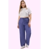 Kadın Polyester Büyük Beden Pantolon Geniş Paça Günlük Kullanım Yaz Aylarının Vazgeçilmezi