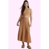 Kadın Polyester Casual Midi Etek A Line Kesim Dokuma Lilyum Günlük Kullanım Modern Tasarım