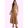 Kadın Polyester Casual Midi Etek A Line Kesim Dokuma Lilyum Günlük Kullanım Modern Tasarım