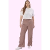 Kadın Polyester Geniş Paça Pantolon Yüksek Bel Casual Stil Günlük Kullanım Kaliteli Malzeme